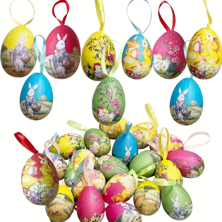 【1 set de 20】Ouă agățate de Paște - decorare de Paște
