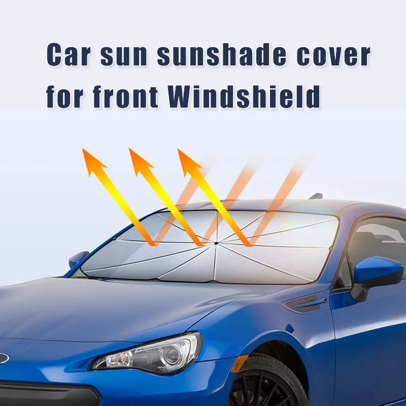 Parasolar umbrelă auto umbrelă auto față scut de lumină ecran solar UV retractabil pliabil