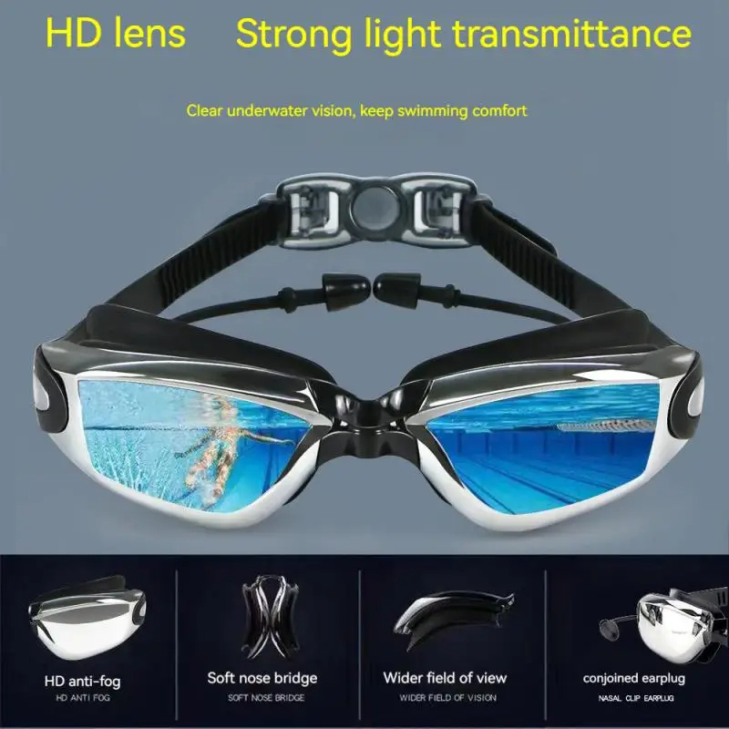 HD úszószemüveg felnőtt modell Anti-fog Electroplated úszószemüveg