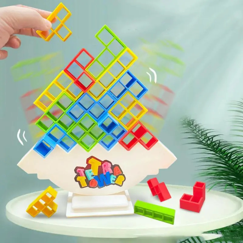 【96 piezas】Bloques de construcción Tetris para niños