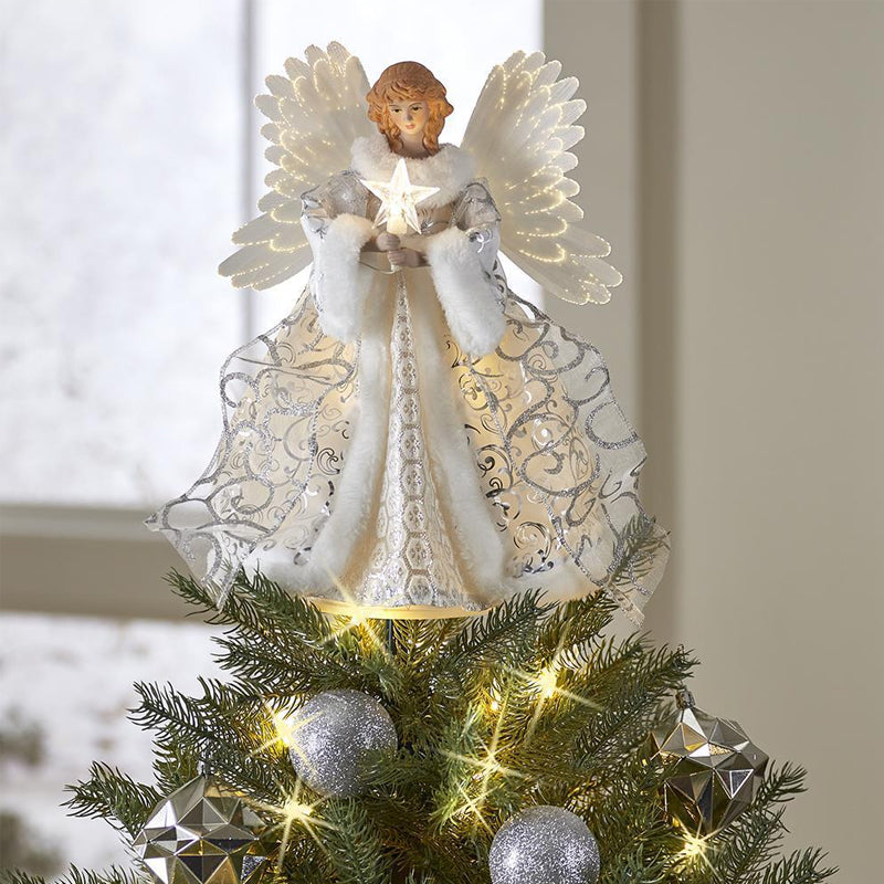 Dekorace pro panenku anděla na vánoční stromek